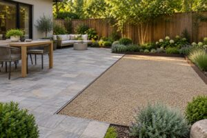 gravel patio vs paver patio