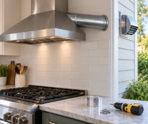 how to vent a kitchen hood to the outside