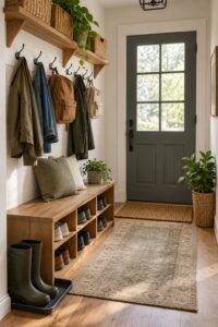 how to add a mudroom to an entry