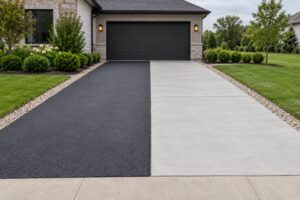 asphalt vs concrete driveway compared