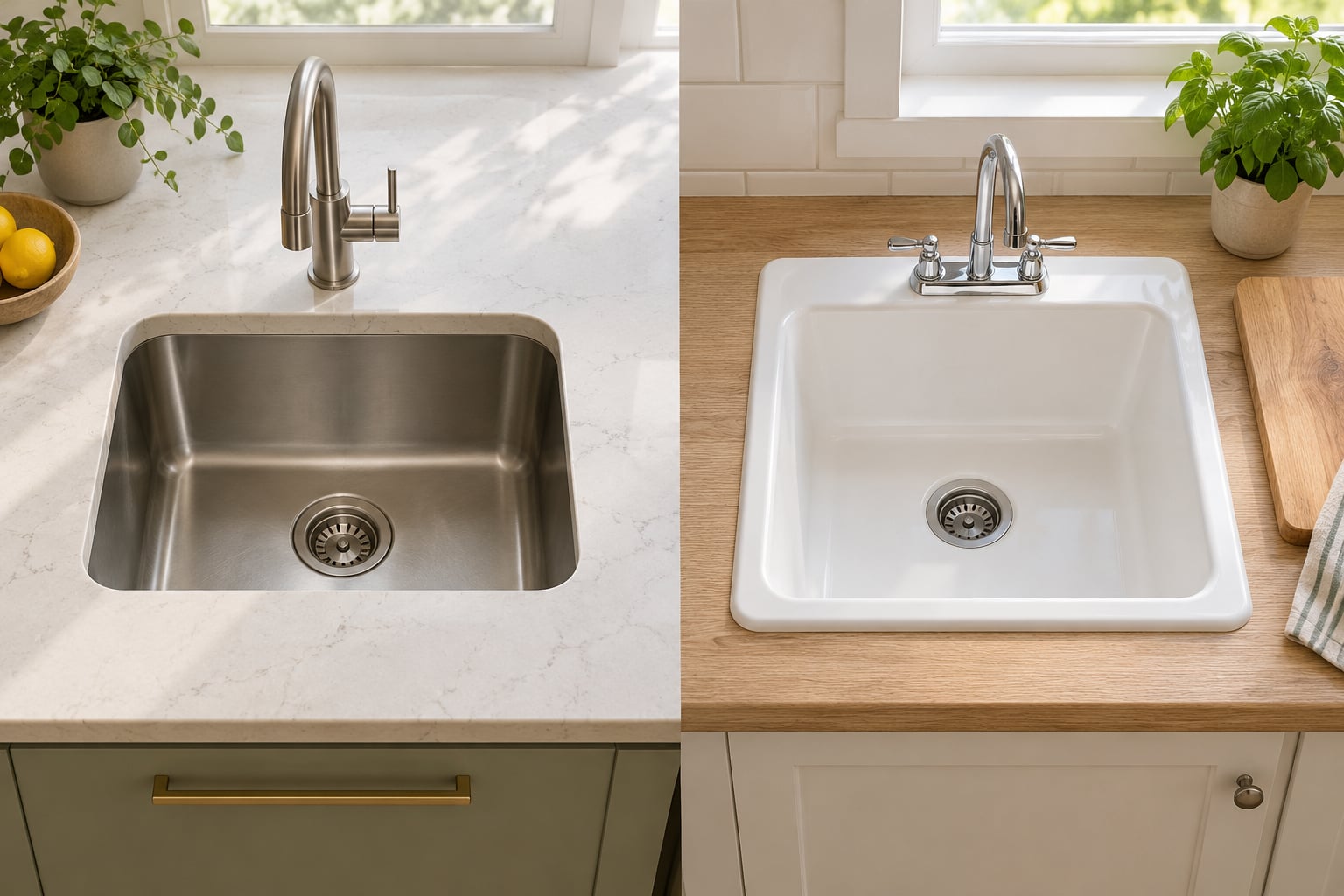 undermount vs drop in sink which is better