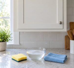 how to remove grease from kitchen cabinets