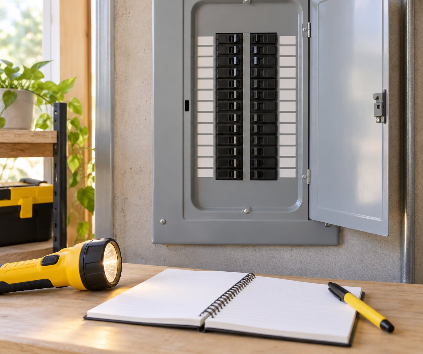 how to label a breaker panel
