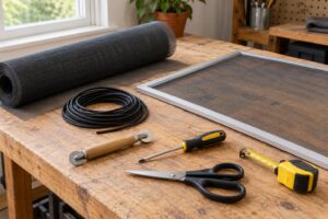 how to replace a broken window screen