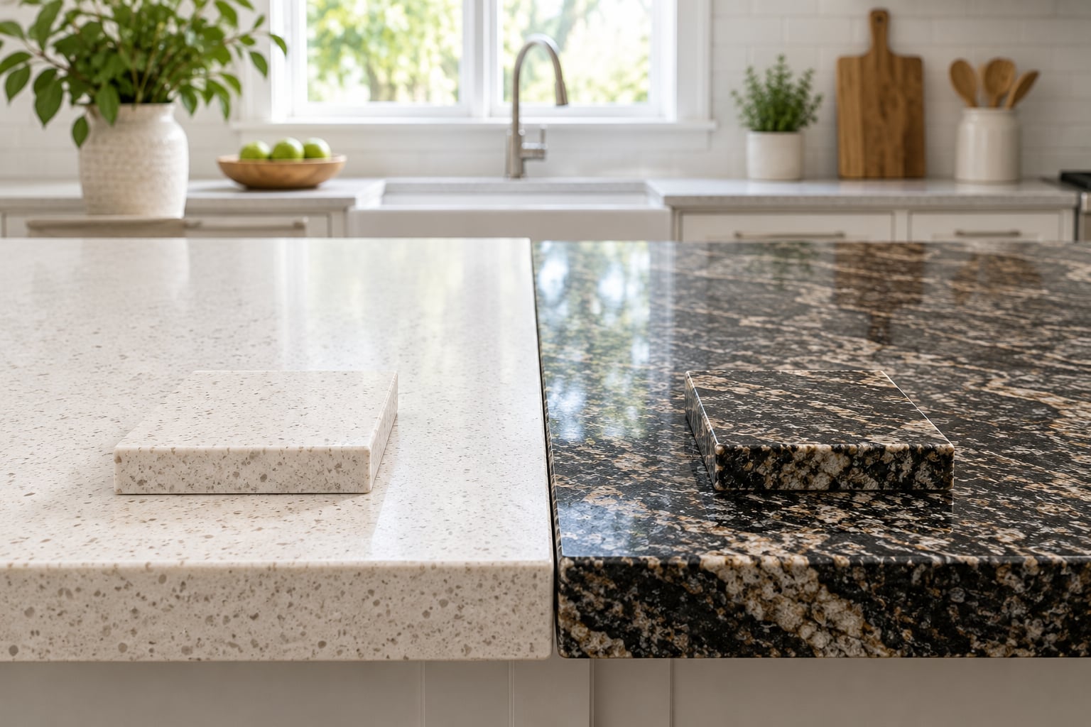 quartz vs granite countertops compared