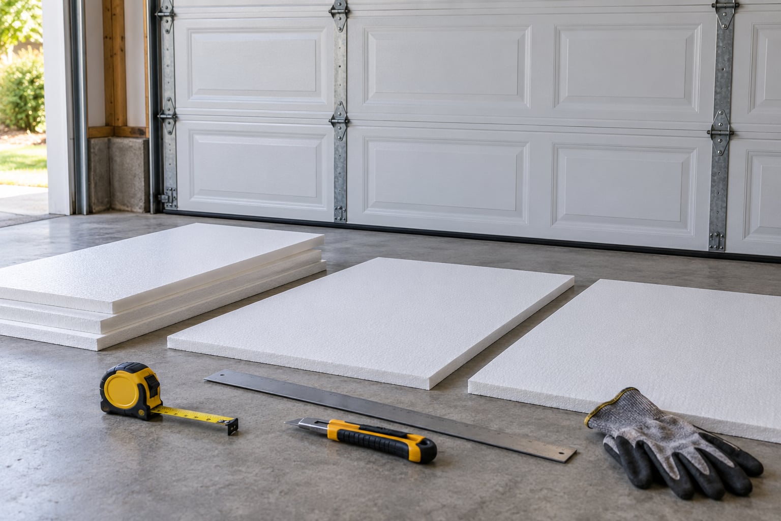how to insulate a garage door