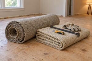 how to remove old carpet and padding