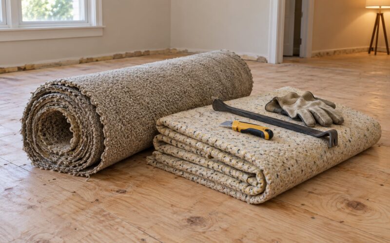 How to Remove Old Carpet and Padding: DIY Guide 2026