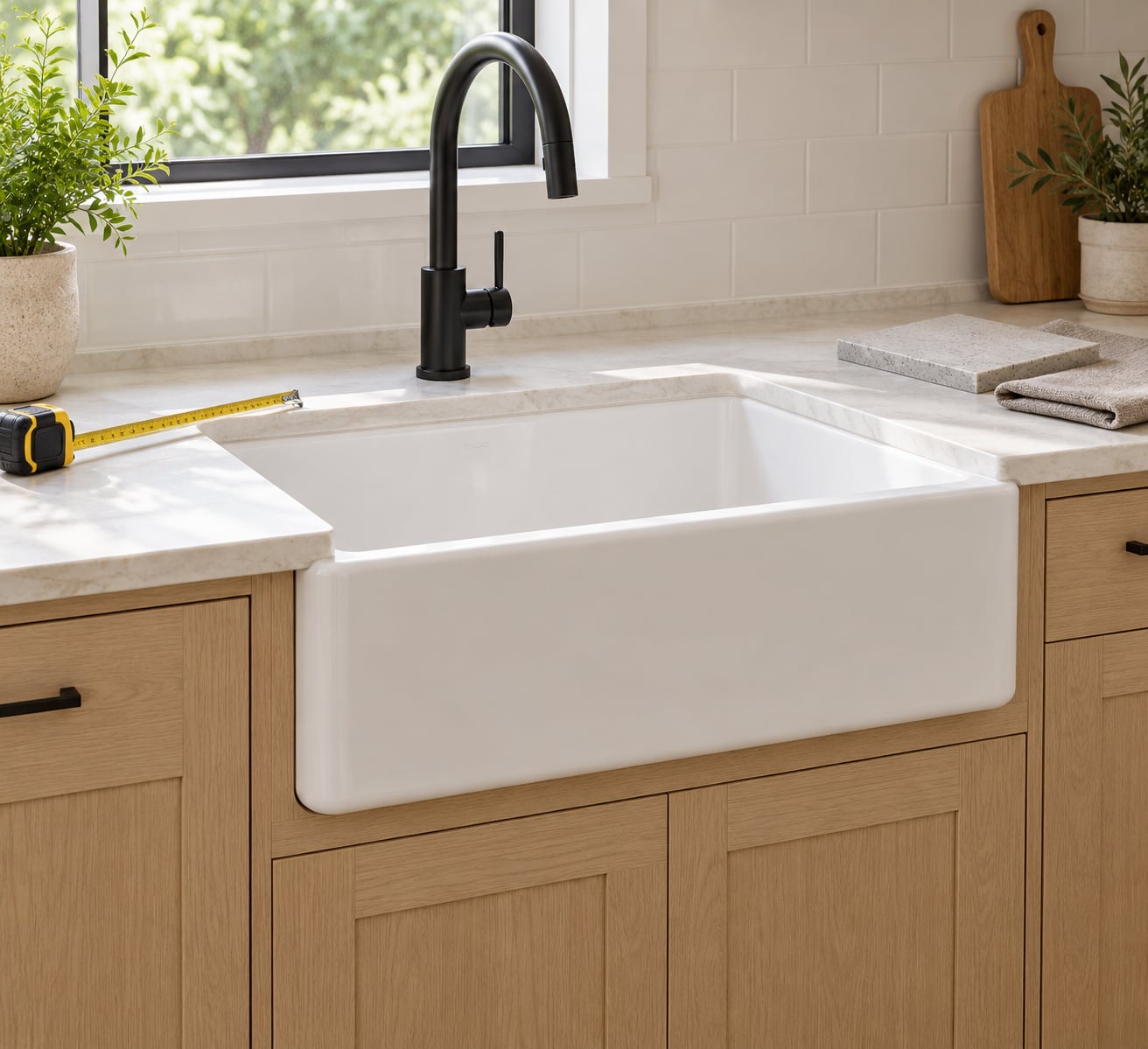 farmhouse sink installation considerations