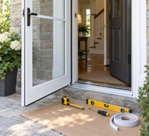 how to install a storm door