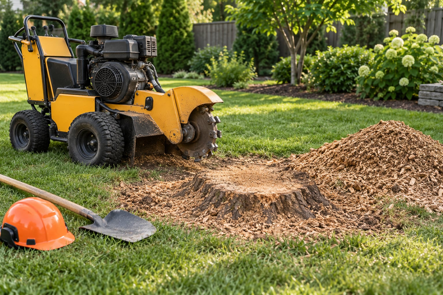how to grind or remove a tree stump