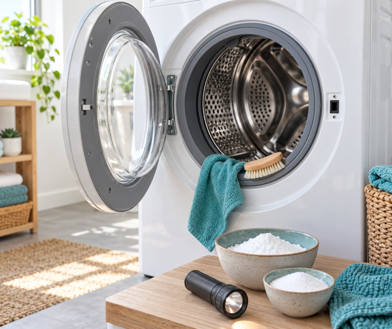 how to clean a washing machine drum