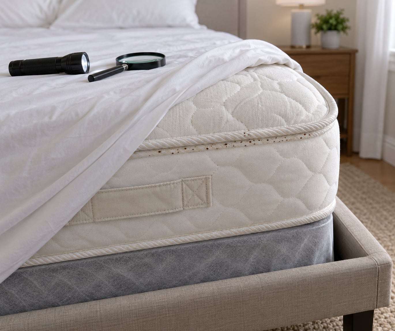 signs of bed bugs in a mattress
