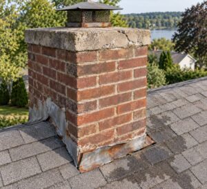 what causes roof leaks around chimneys