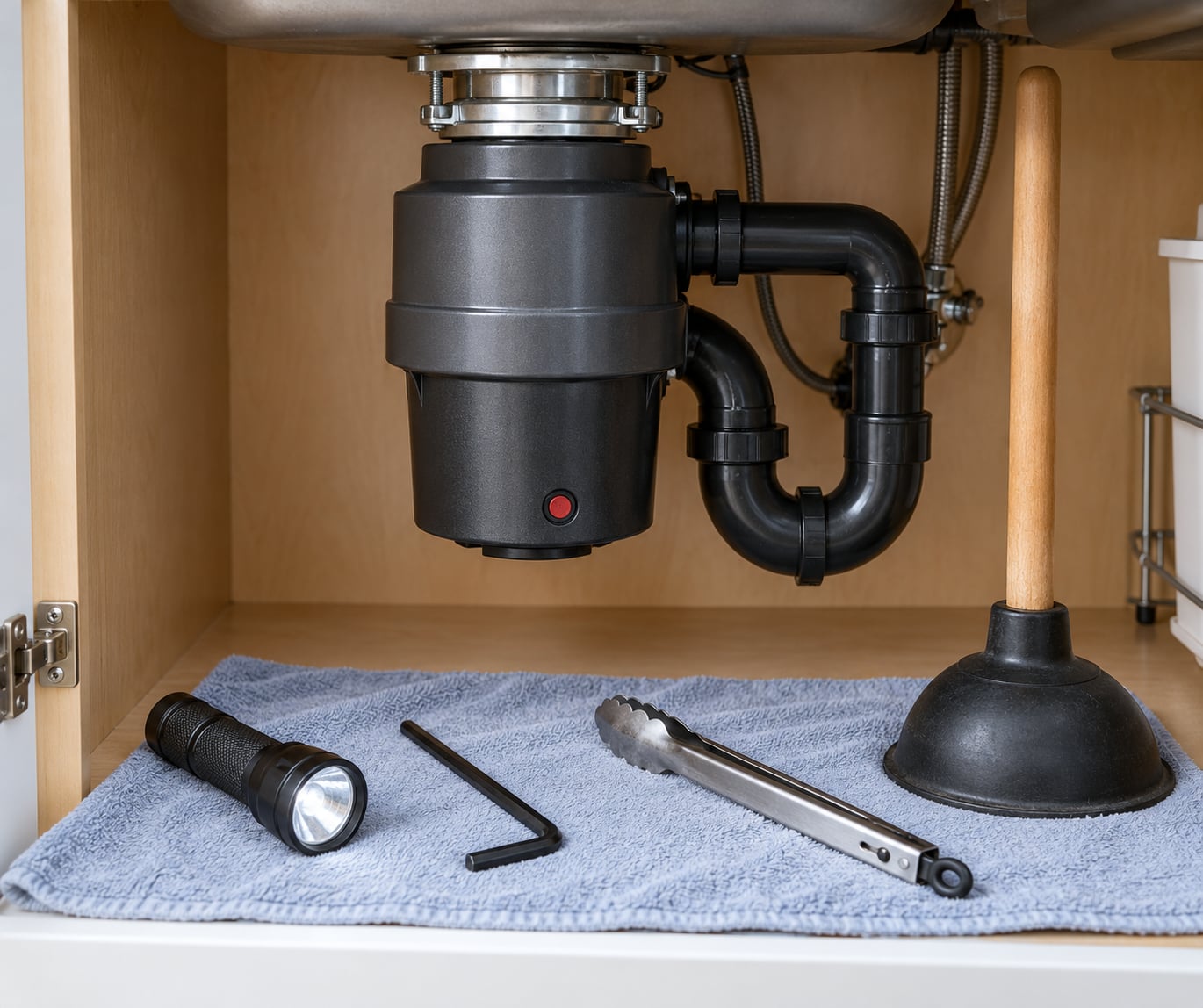 how to reset a garbage disposal