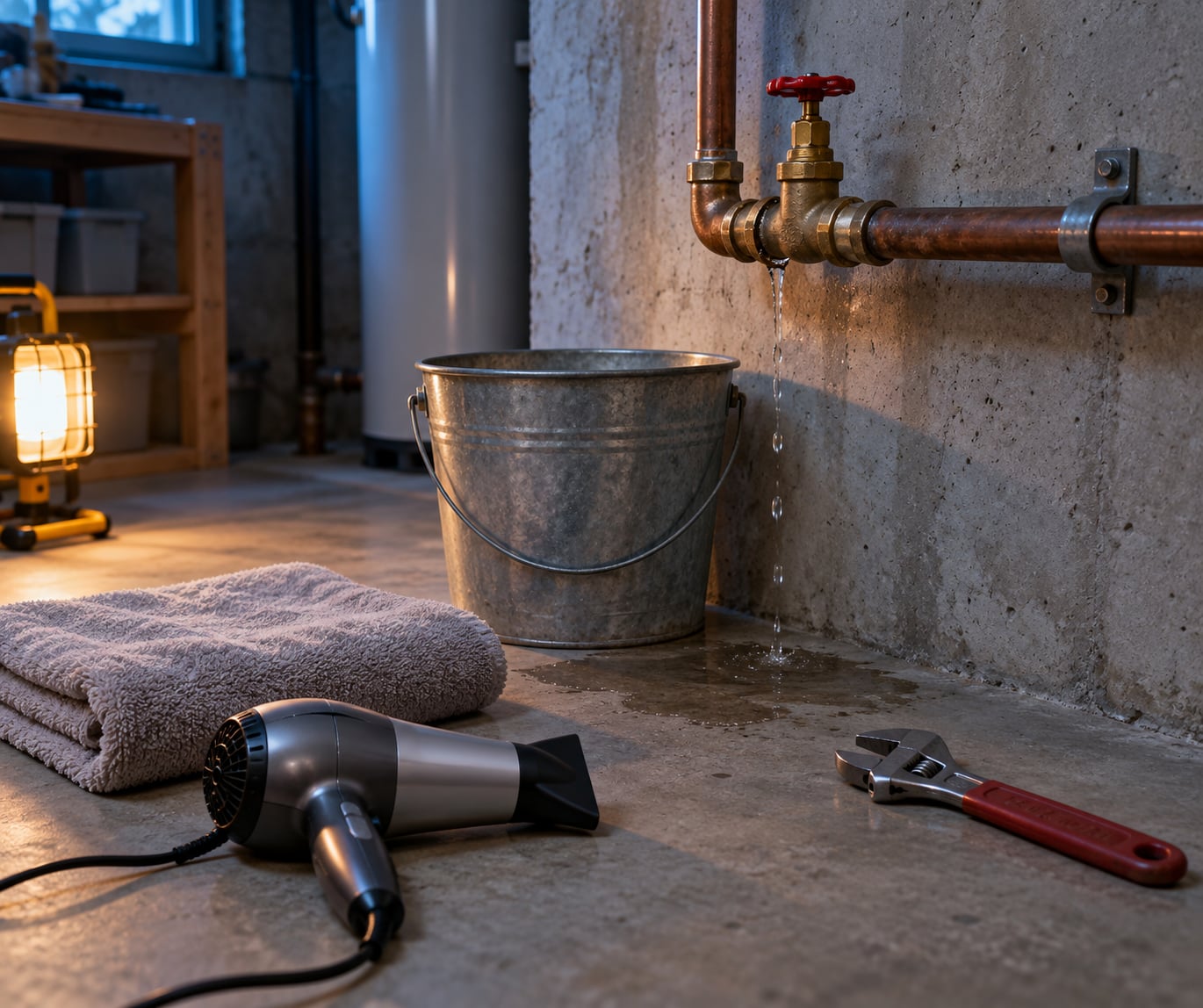 how to thaw frozen pipes safely