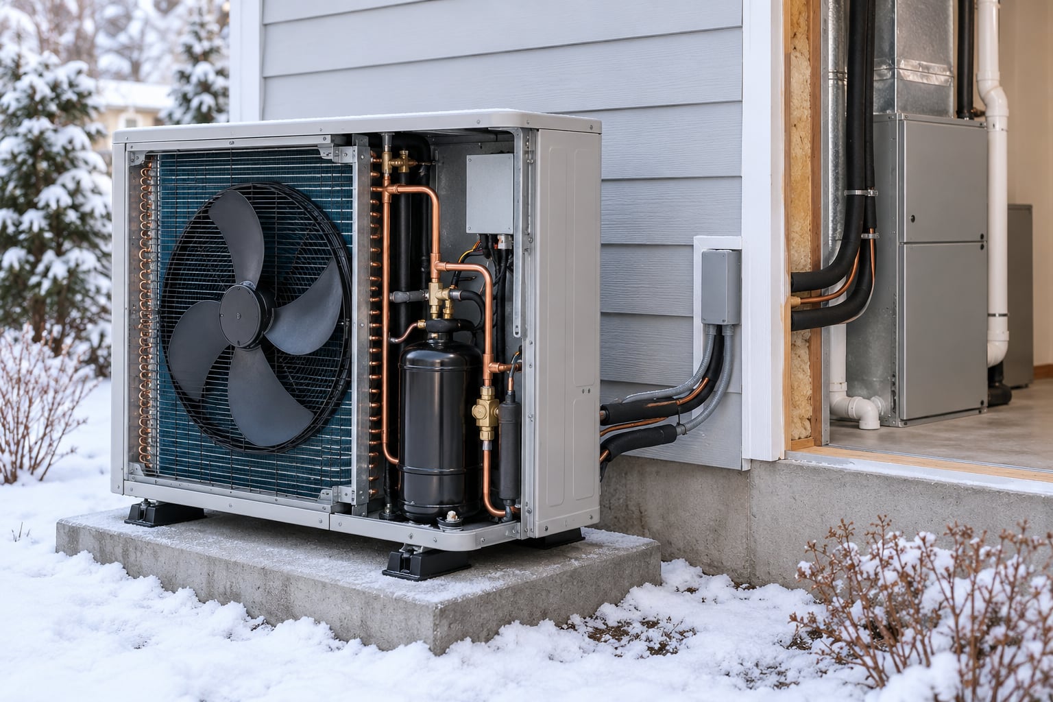 how does a heat pump work in cold weather