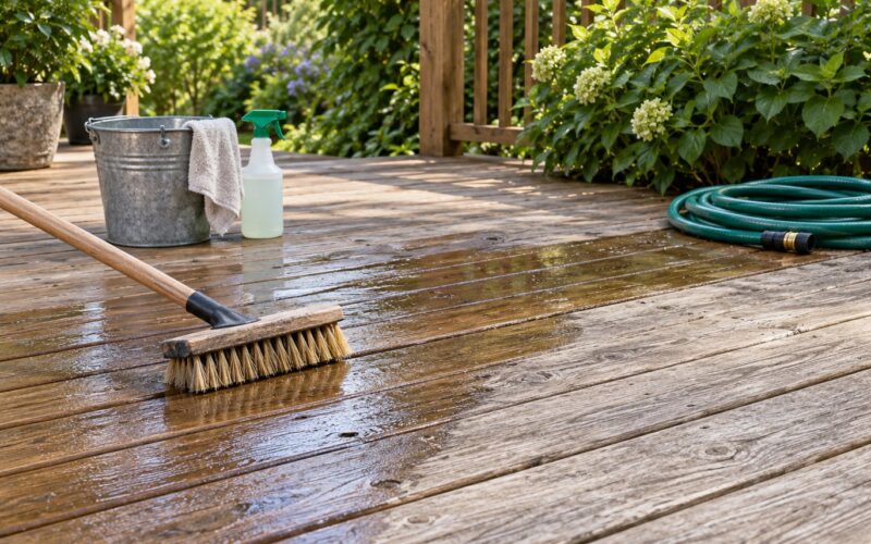 How to Clean a Deck Before Staining: Simple Method (2026)