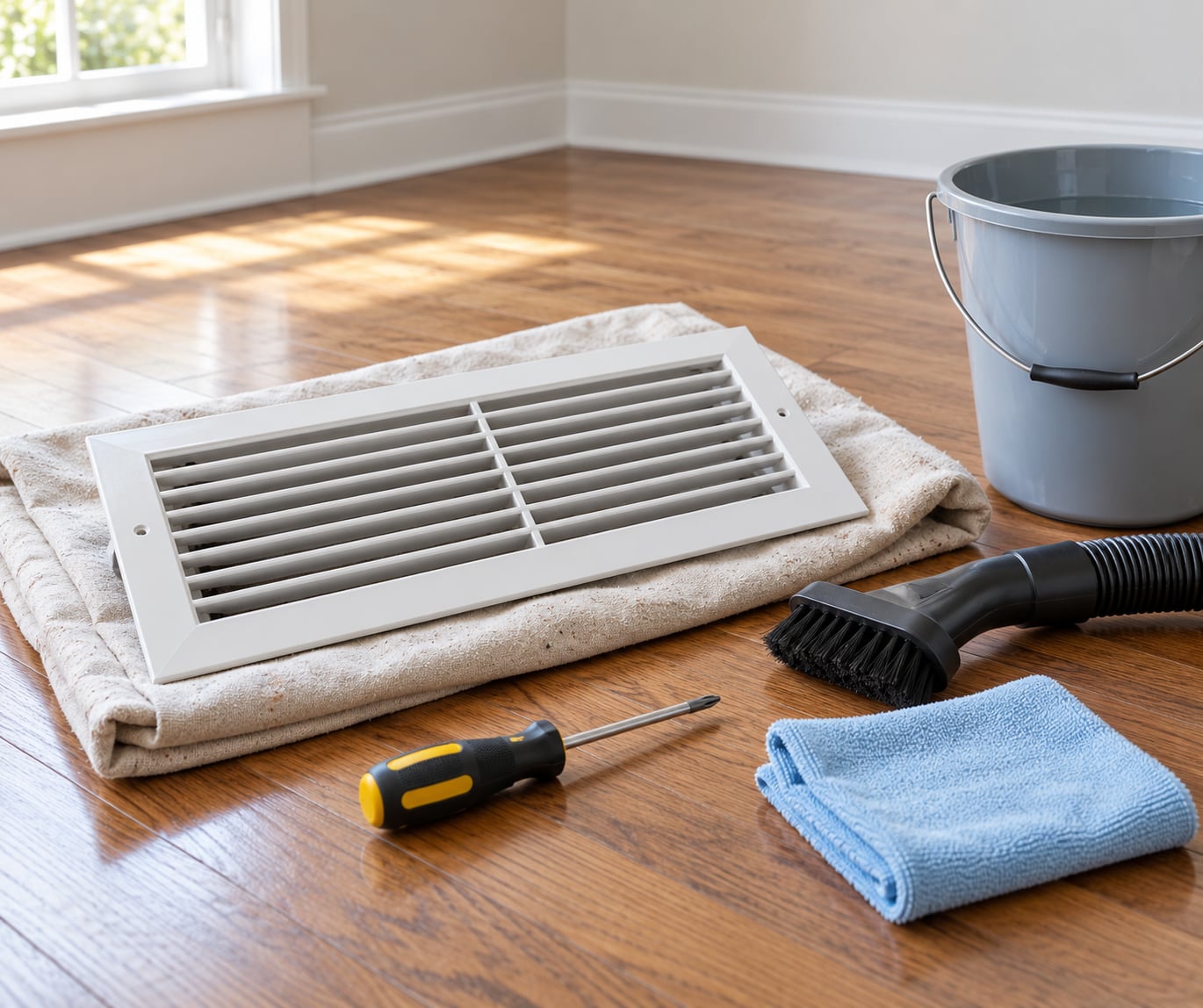 how to clean air vents and registers