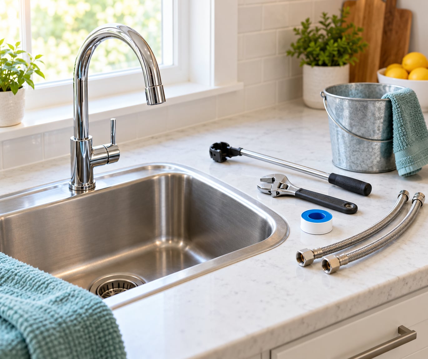 how to replace a kitchen faucet yourself