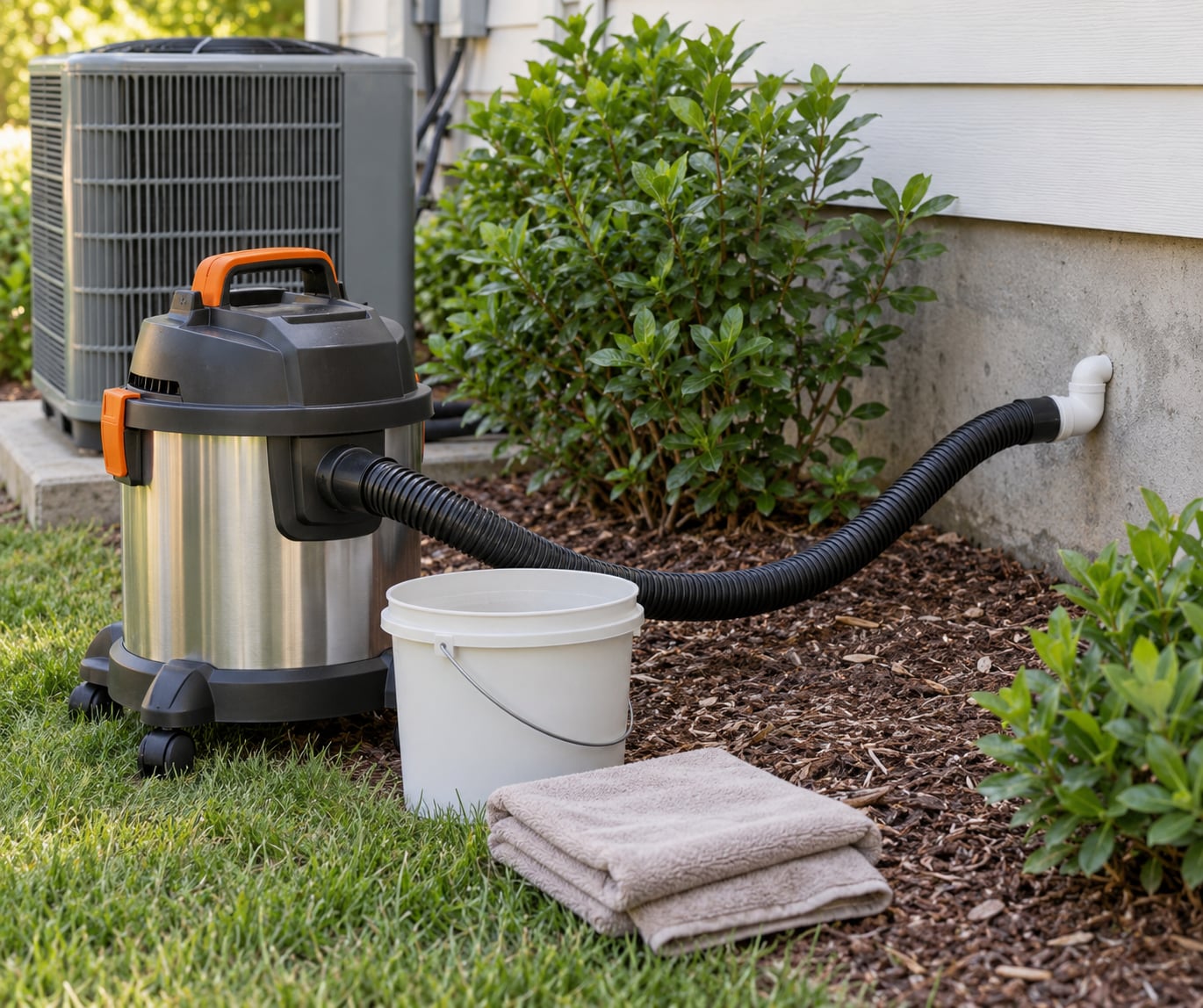 how to clear a clogged ac drain line