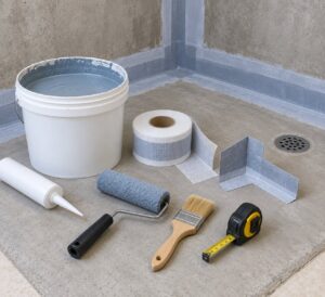 how to waterproof a shower before tiling