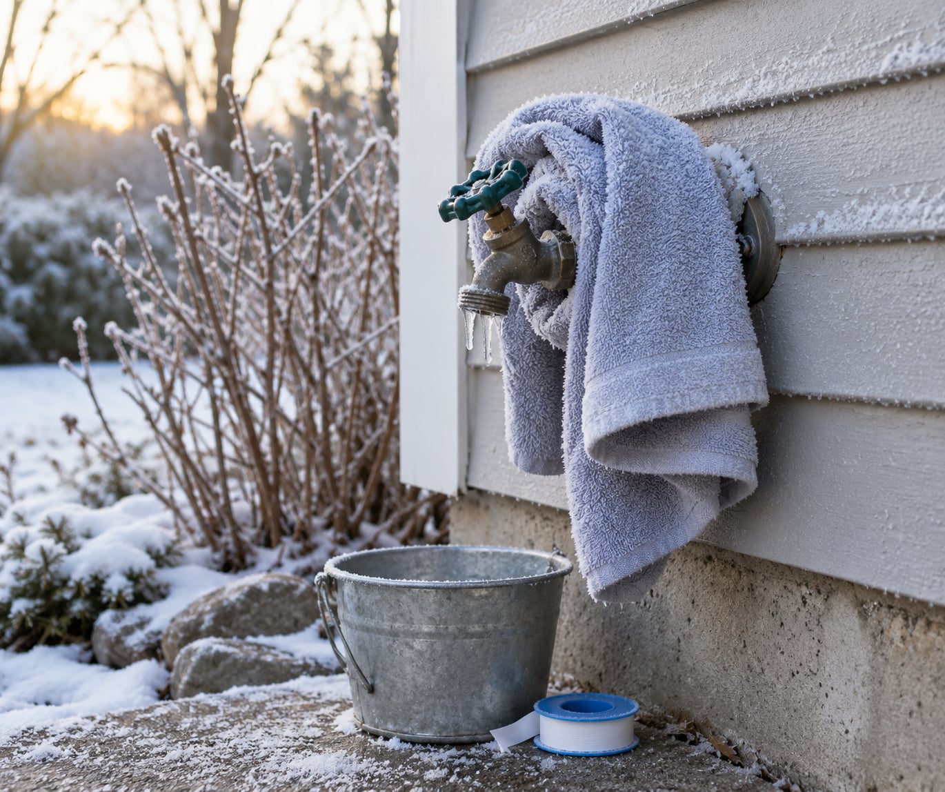 how to fix a frozen hose bib