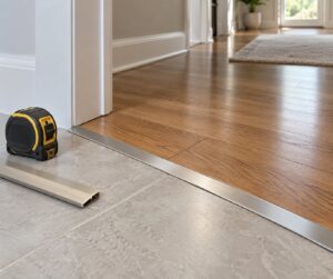 transition strips between different floor types
