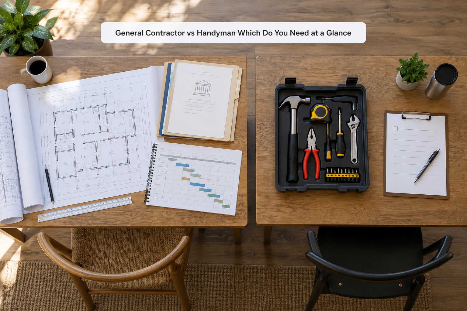General Contractor vs Handyman Which Do You Need at a Glance