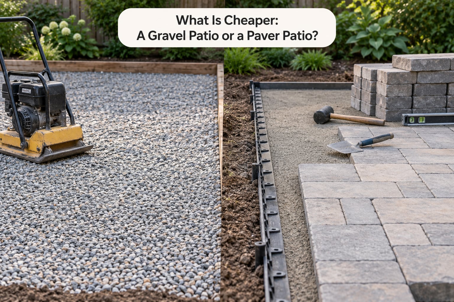 What Is Cheaper: A Gravel Patio or a Paver Patio?