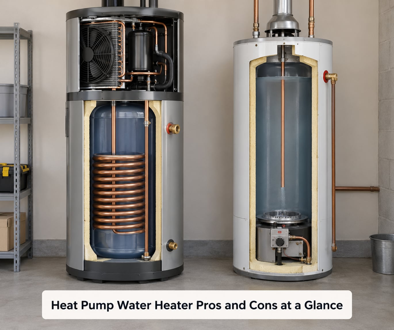 Heat Pump Water Heater Pros and Cons at a Glance