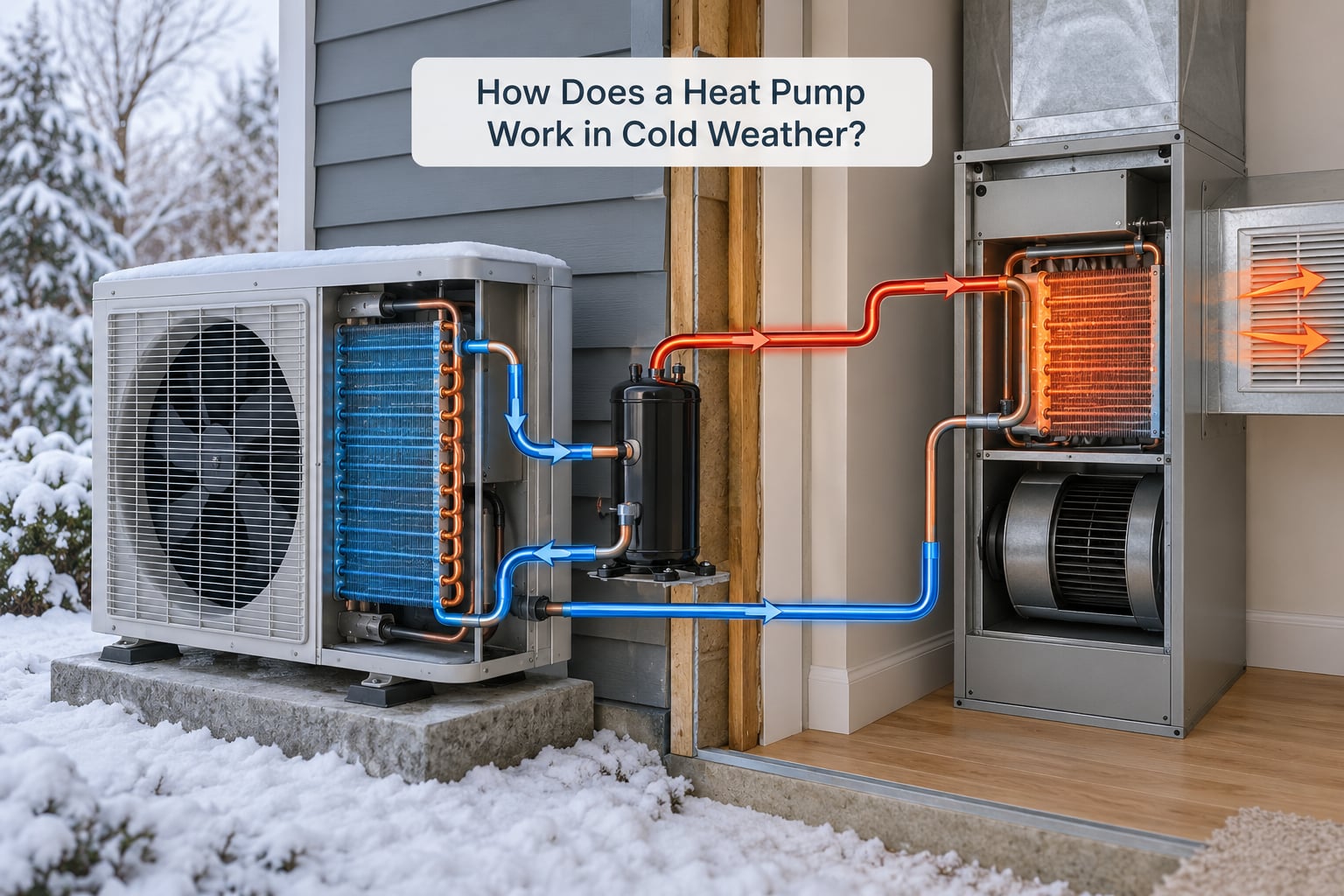 How Does a Heat Pump Work in Cold Weather?