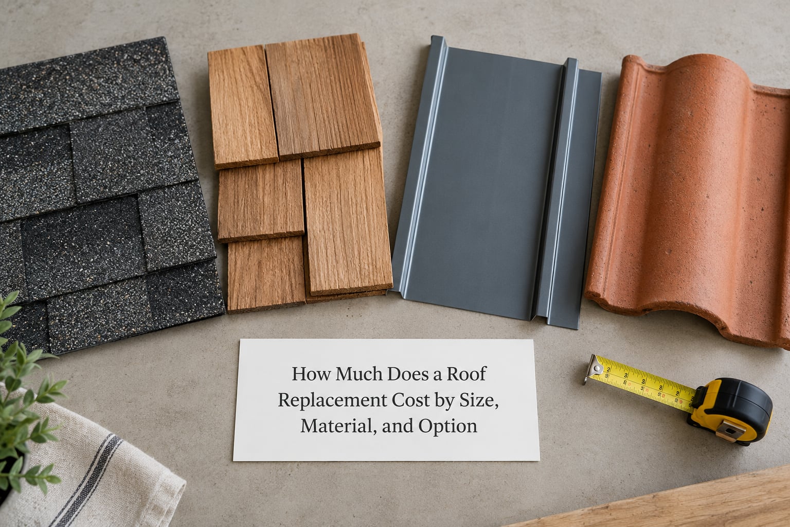 How Much Does a Roof Replacement Cost by Size, Material, and Option