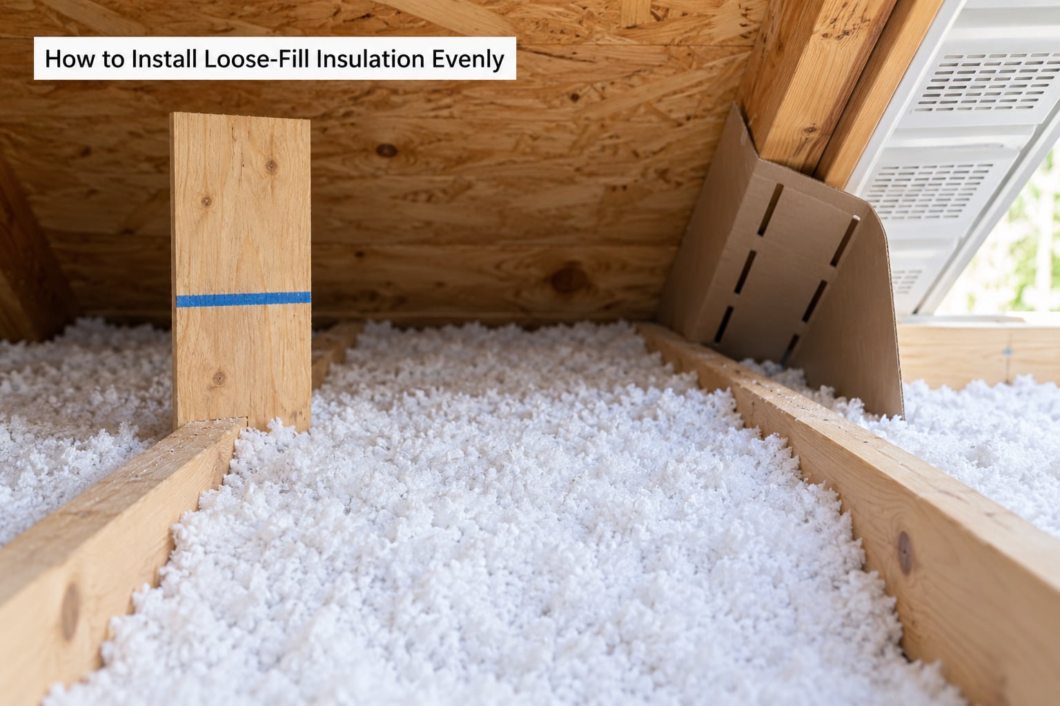 How to Install Loose-Fill Insulation Evenly