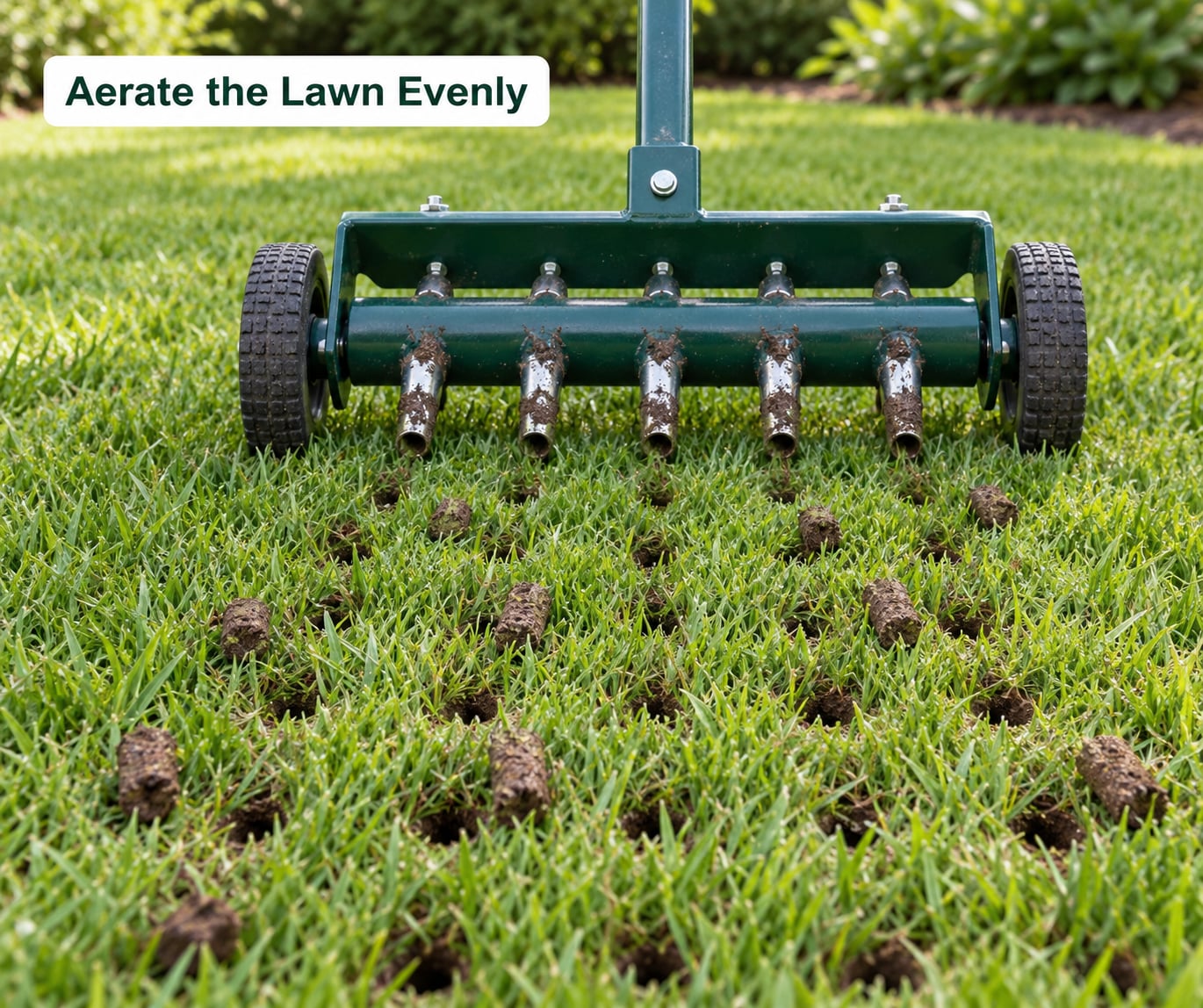 Aerate the Lawn Evenly