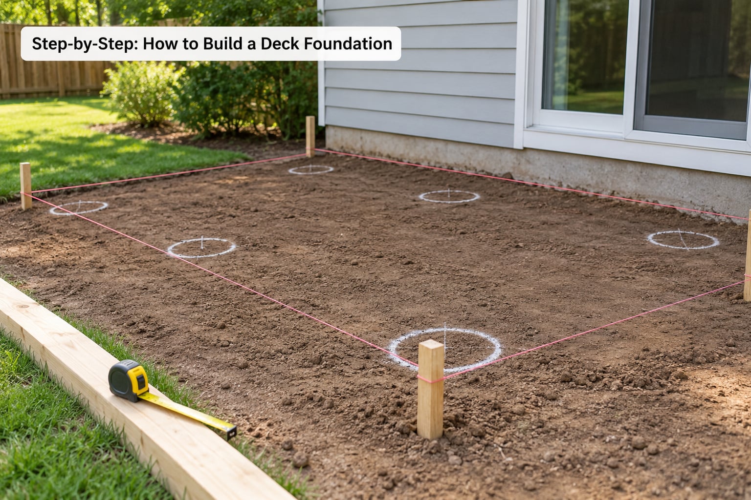 Step-by-Step: How to Build a Deck Foundation
