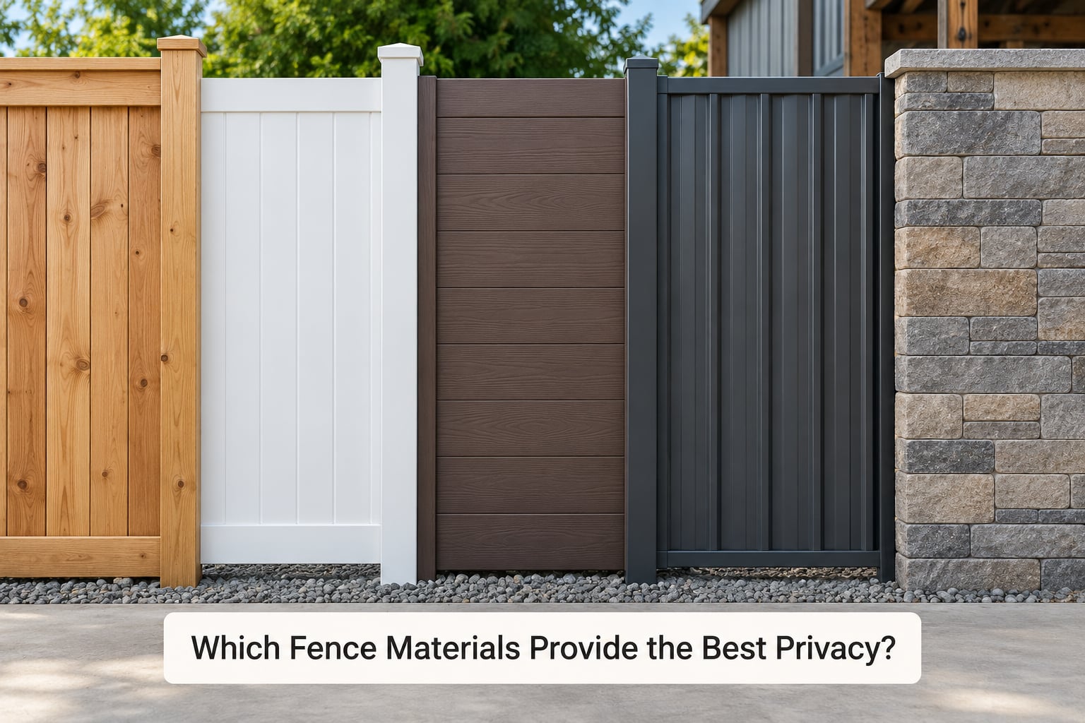 Which Fence Materials Provide the Best Privacy?