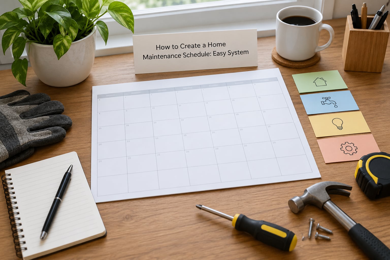 How to Create a Home Maintenance Schedule: Easy System