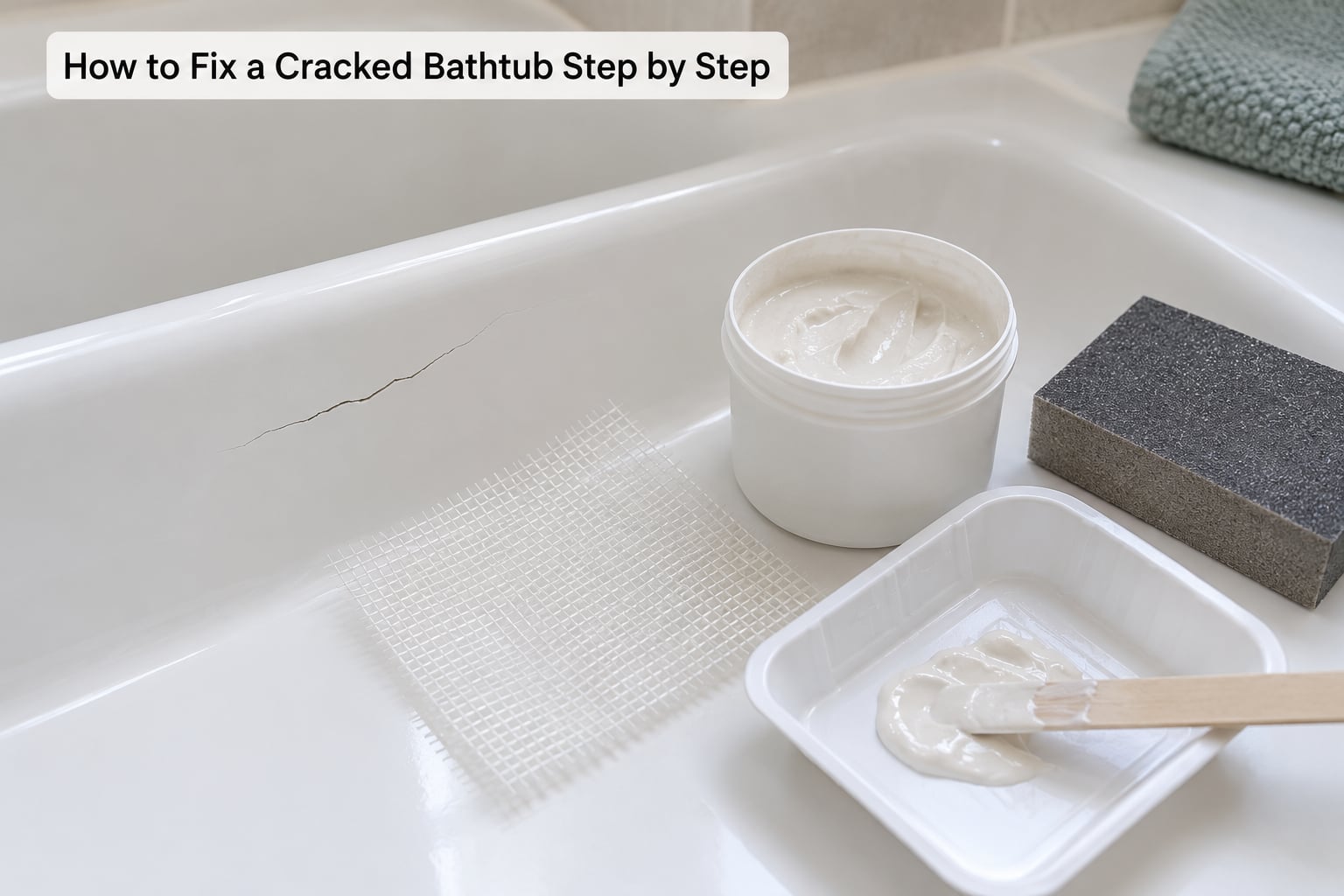 How to Fix a Cracked Bathtub Step by Step