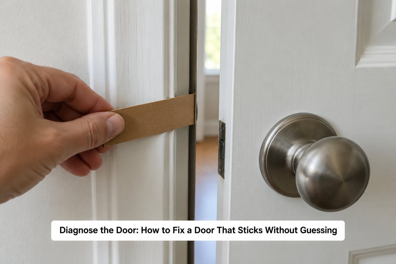 Diagnose the Door: How to Fix a Door That Sticks Without Guessing