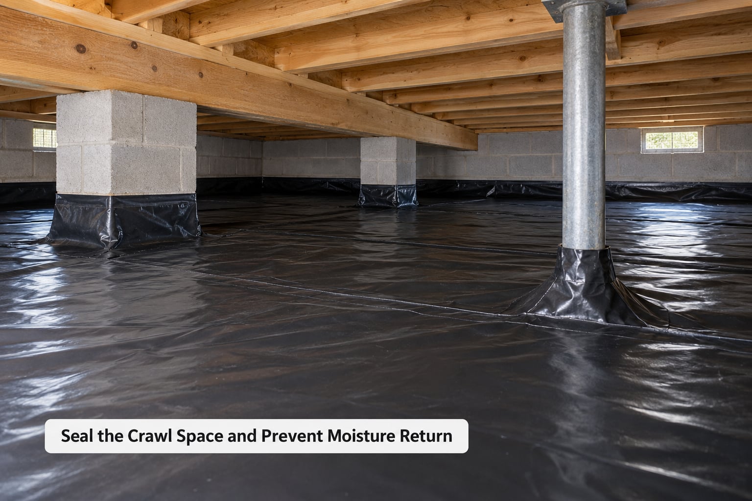 Seal the Crawl Space and Prevent Moisture Return