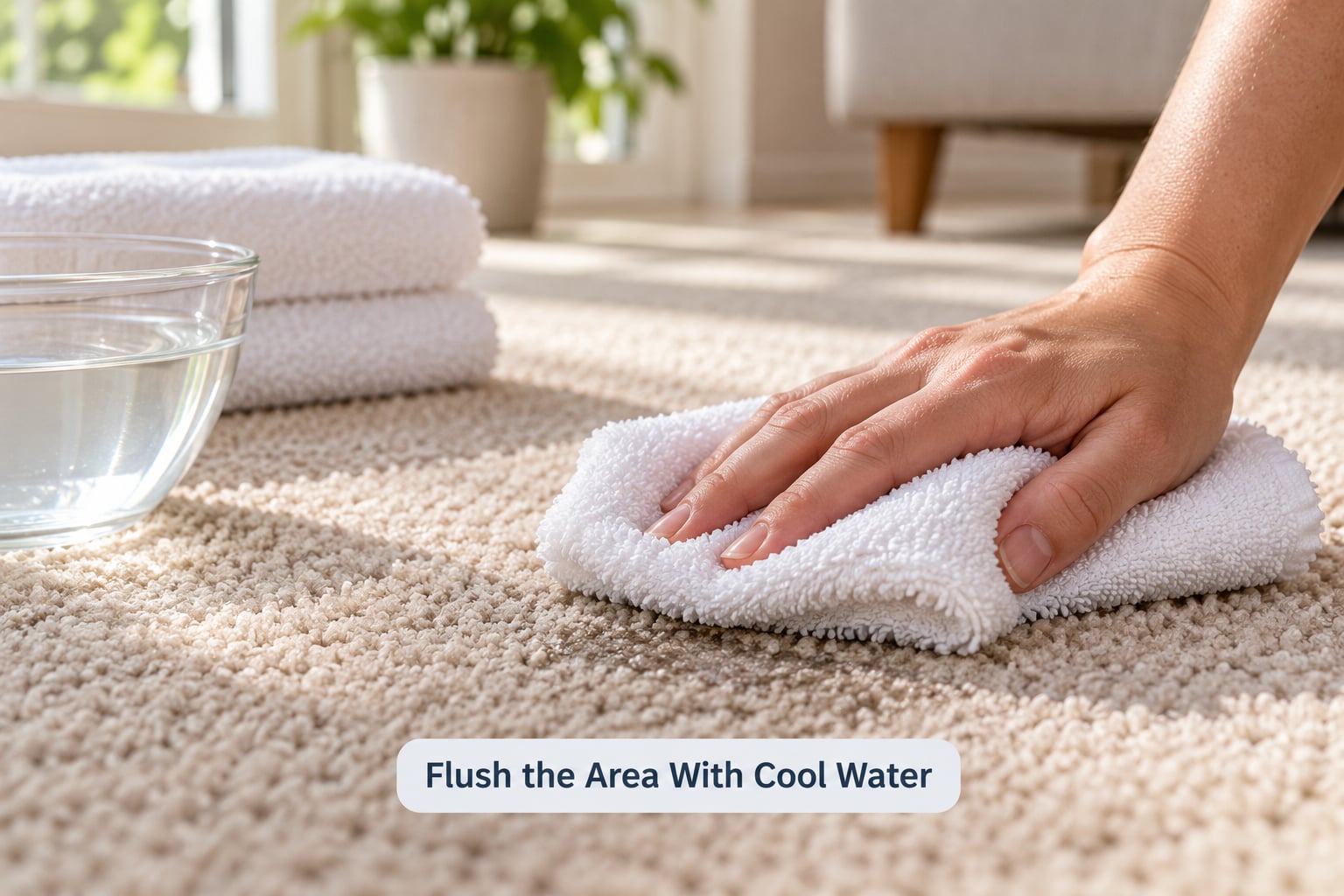 Flush the Area With Cool Water