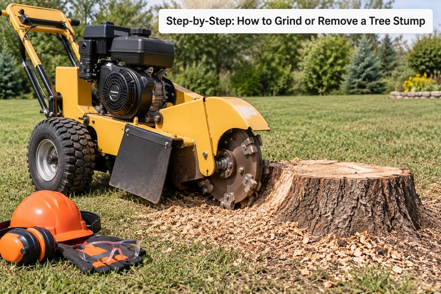 Step-by-Step: How to Grind or Remove a Tree Stump