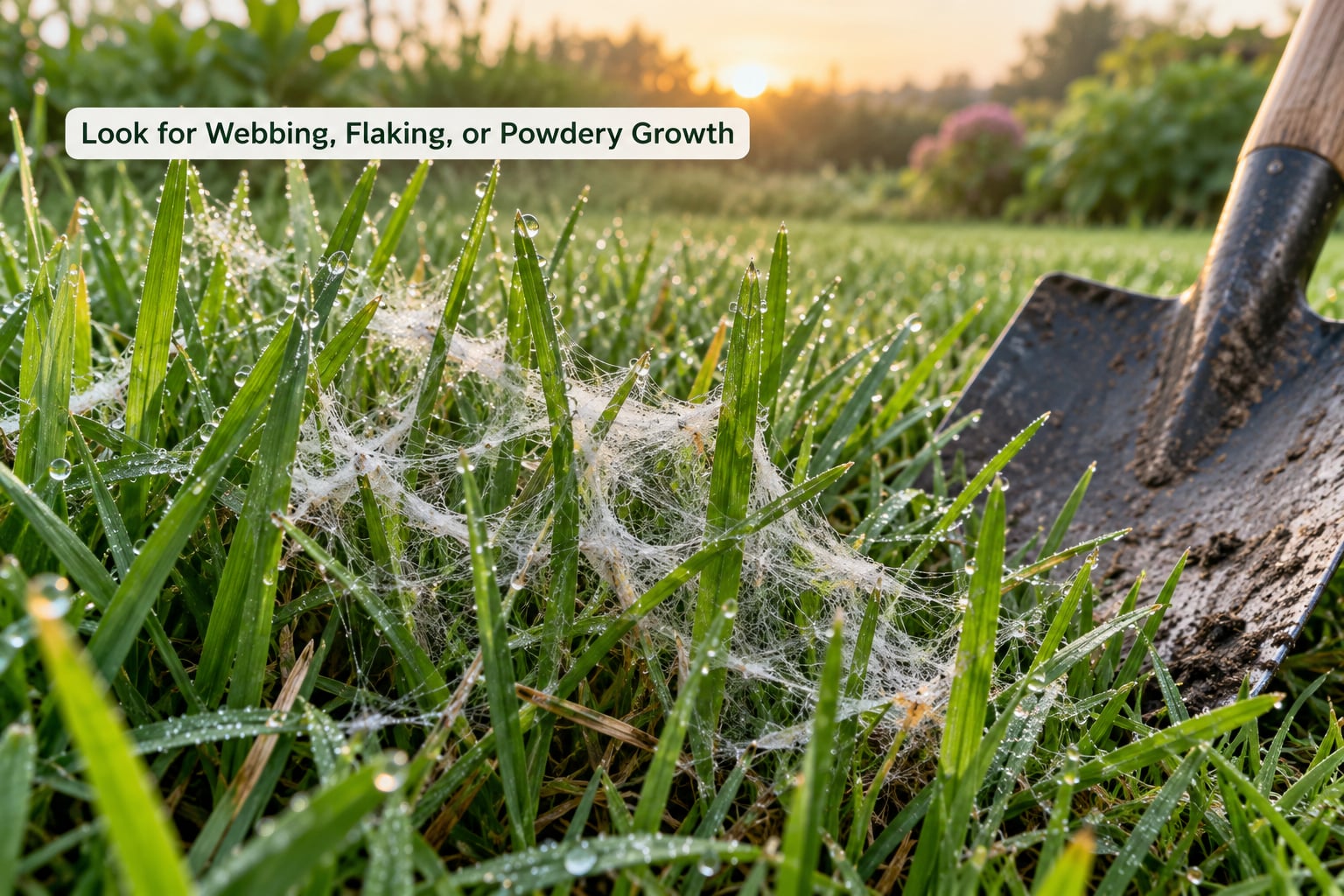 Look for Webbing, Flaking, or Powdery Growth