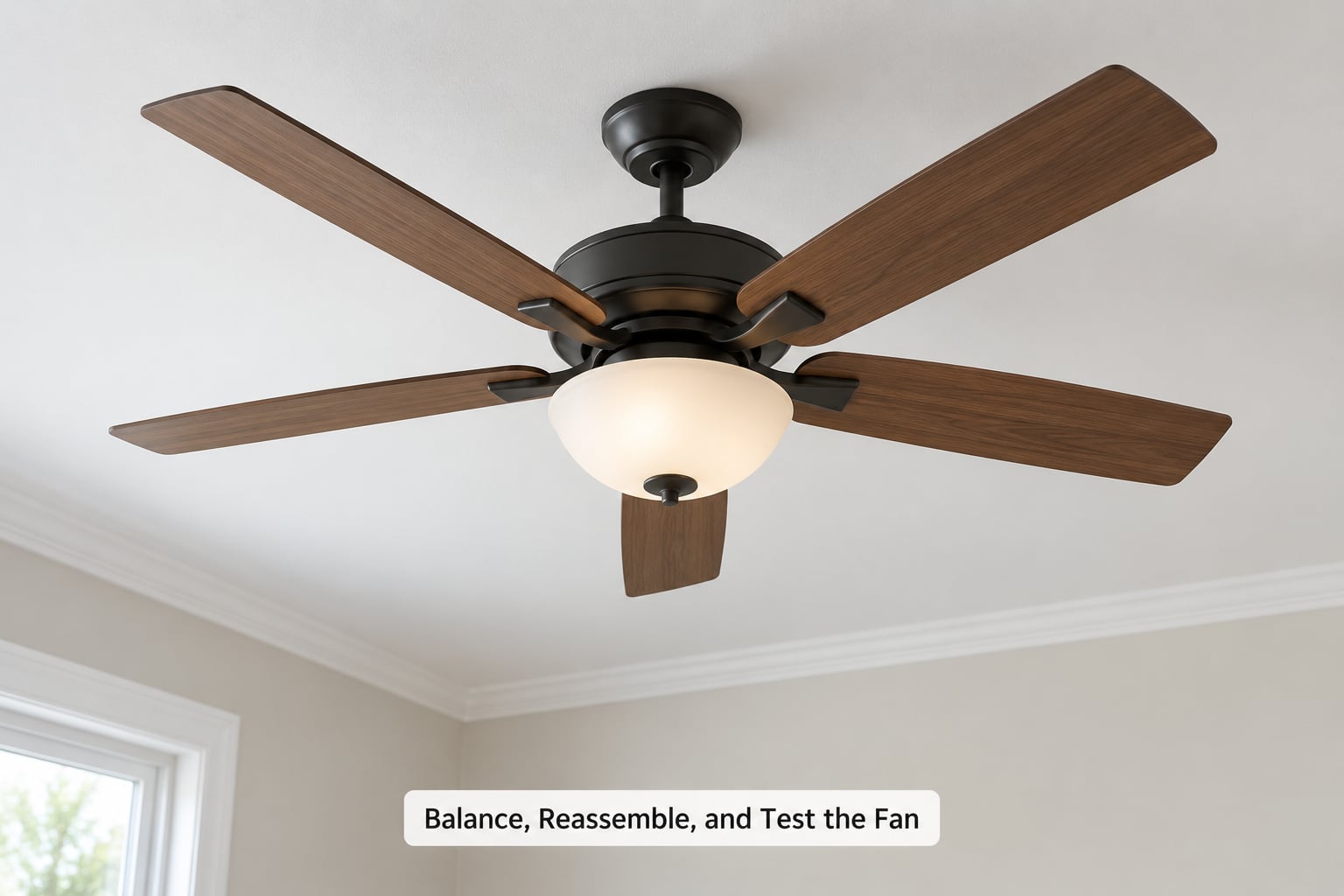 Balance, Reassemble, and Test the Fan