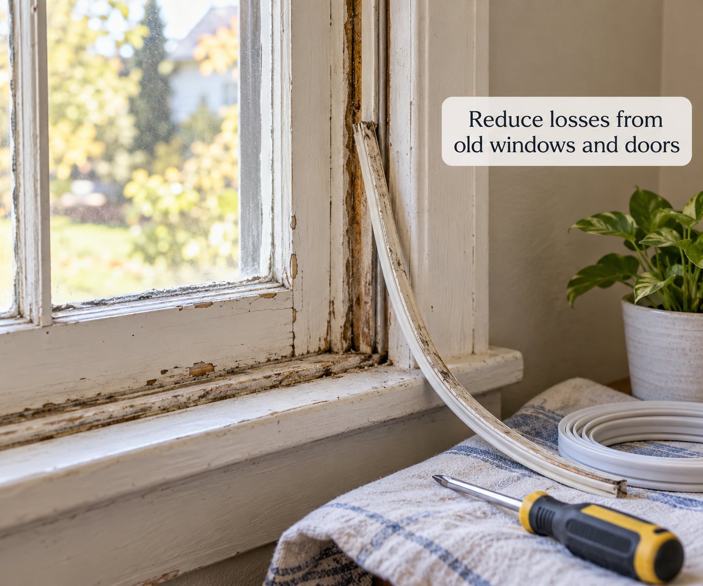 Reduce losses from old windows and doors