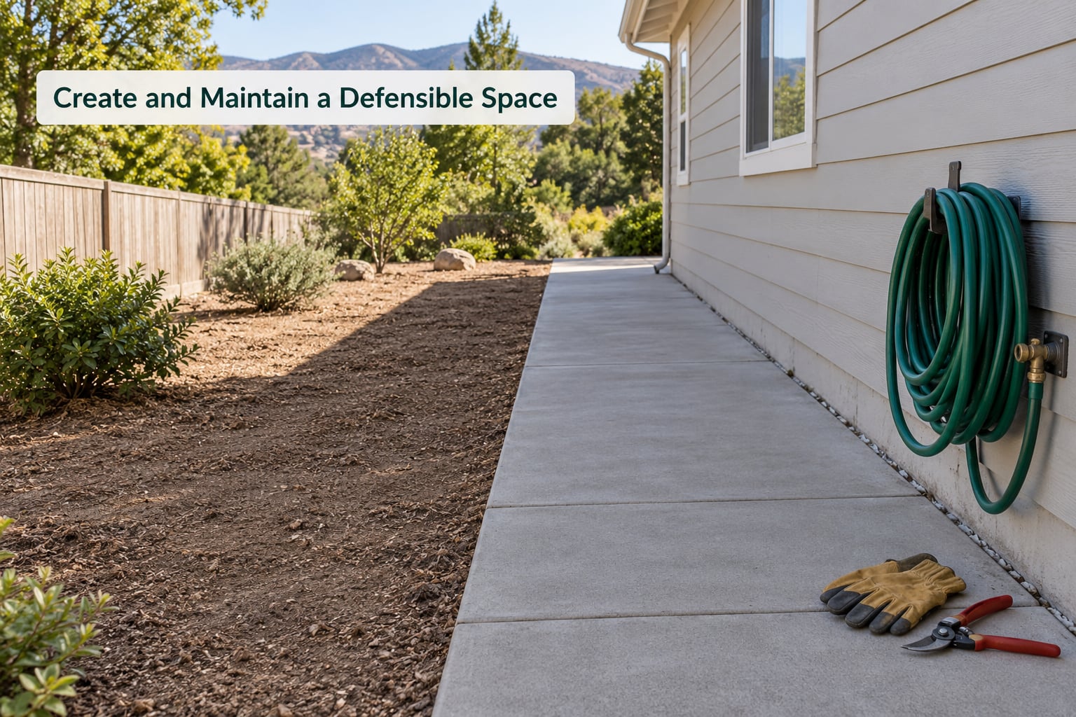 Create and Maintain a Defensible Space