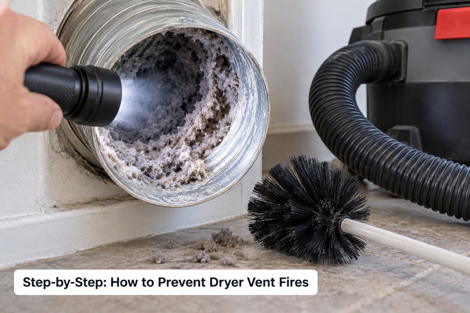 Step-by-Step: How to Prevent Dryer Vent Fires