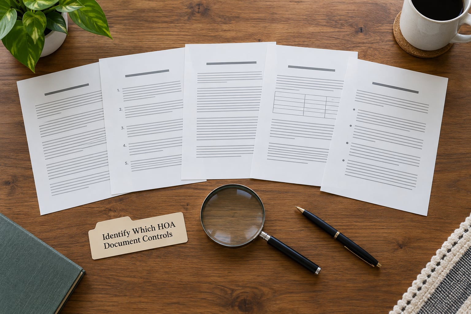 Identify Which HOA Document Controls