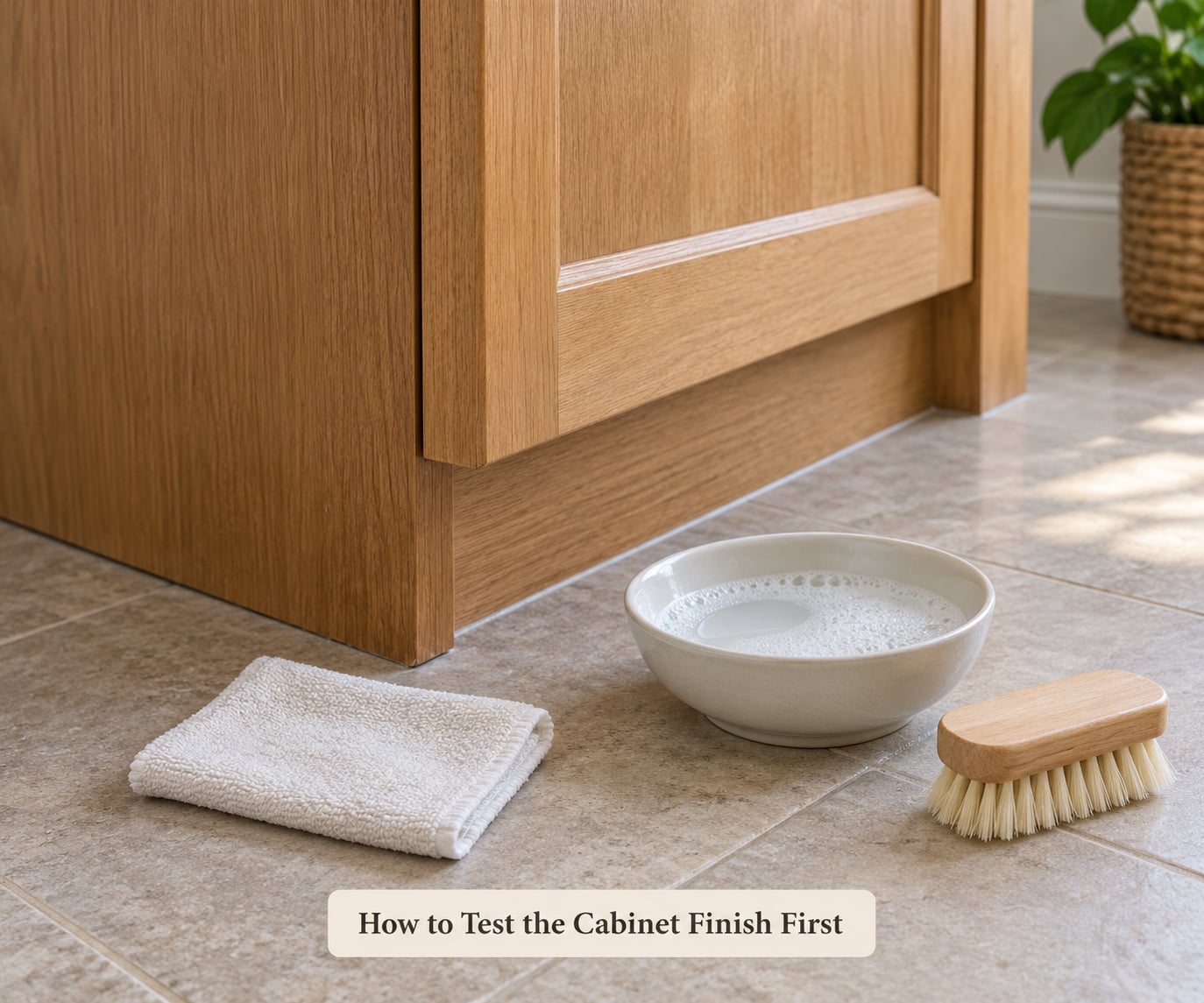 How to Test the Cabinet Finish First